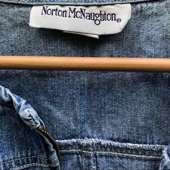 vintage distressed acid wash denim vest jacket - Picture 2 of 5